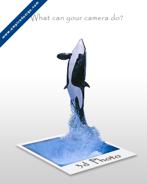イルカが飛び出す3d画像 Photoshopチュートリアル Photoshopとillustratorのテクニックメモ